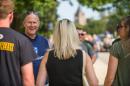 UNH President Jim Dean during move-in 2018-2019